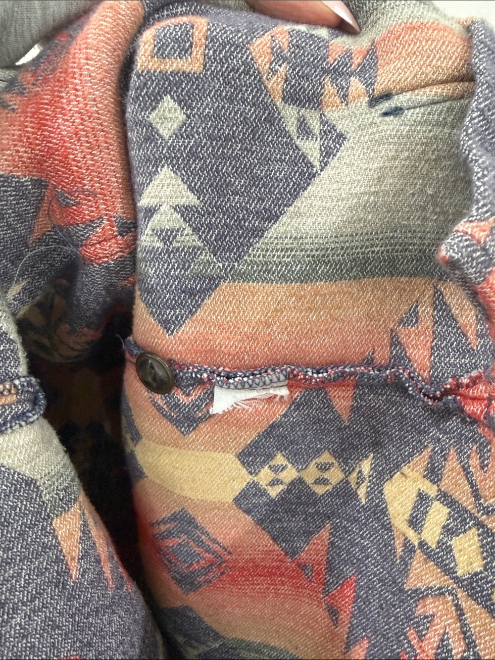 Faherty Aztec Pattern Hooded Pullover Sweater - Multi-Color - Picture 4 of 4